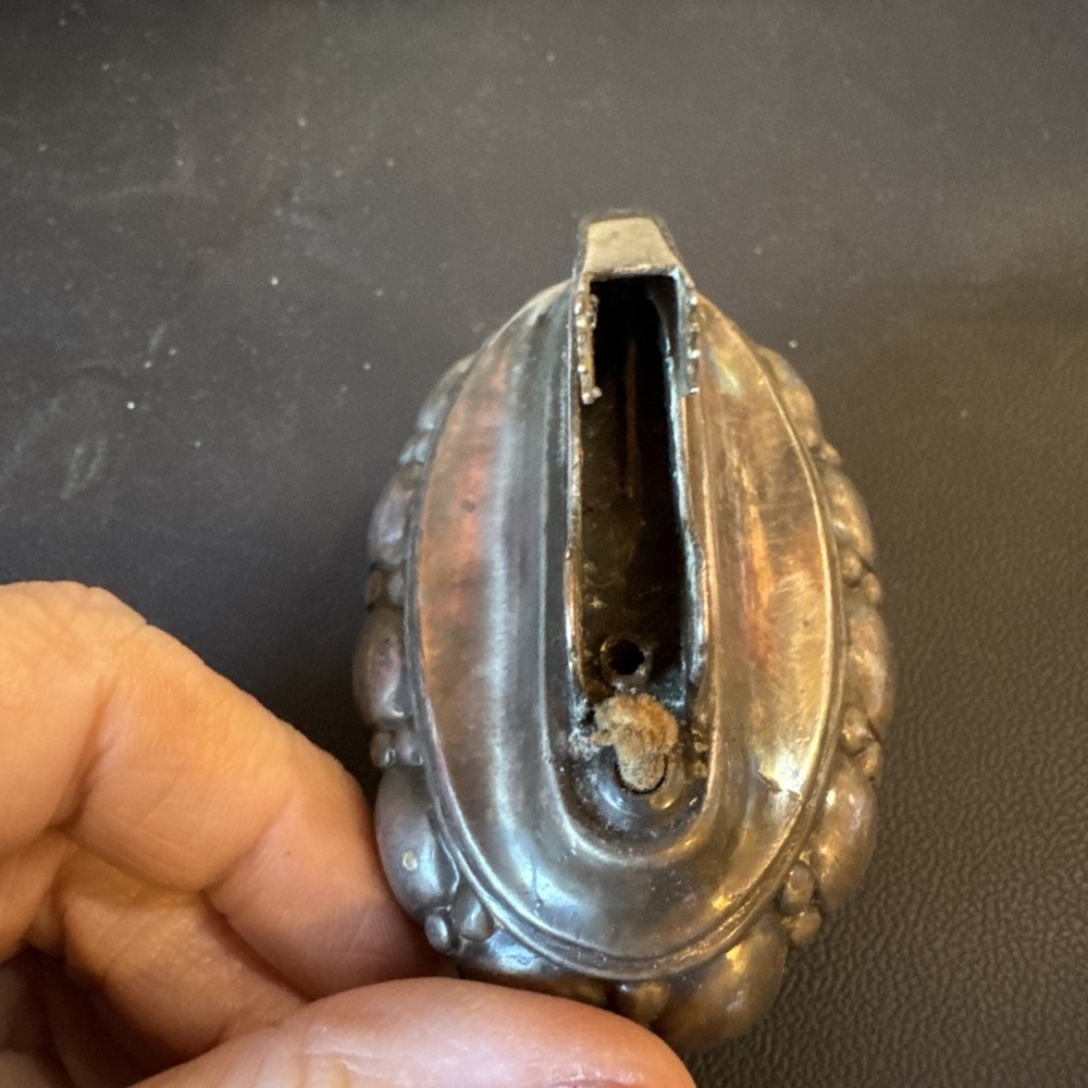 Vintage Ronson Crown Table Lighter Silverplate Art Deco