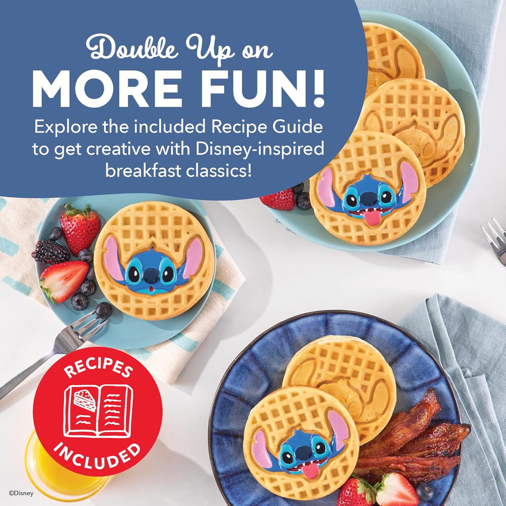 Disney | Multimaker® Double Mini Maker System - Convenient Electric Waffle Make