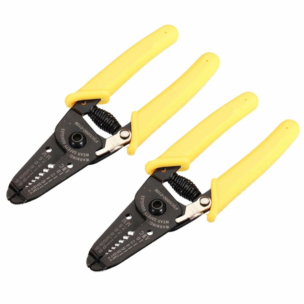 2x 6" Cable Wire Stripping Cutter Tool 10-22 AWG Metric Electrical Cutting Tool