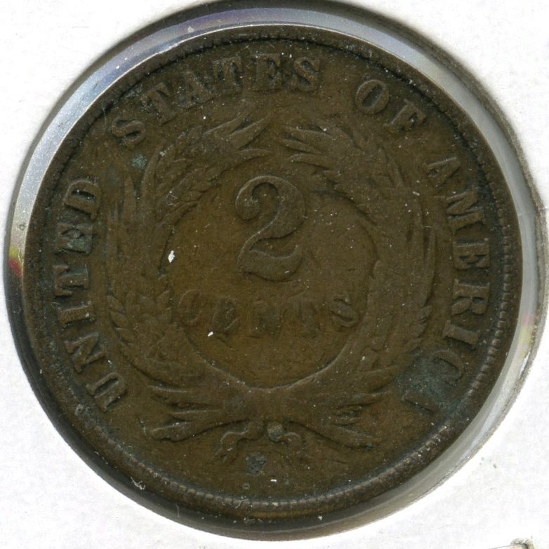 1870 2-Cent Coin - Two Cents - Q428