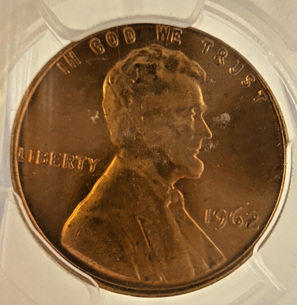 1962 Lincoln Memorial Cent 1c PCGS MS65RD