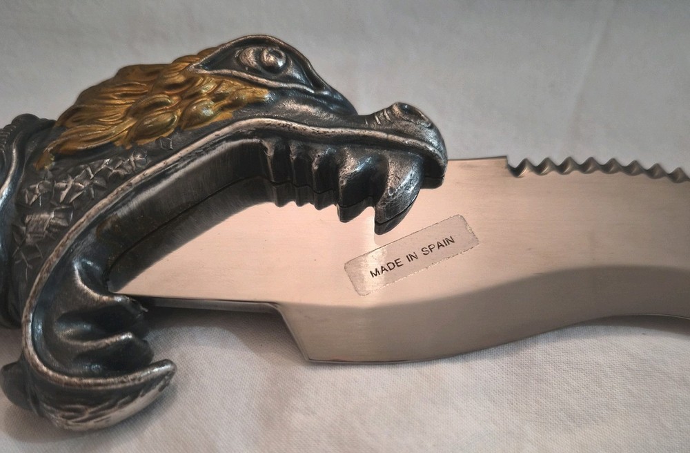 Spanish Dragon Design Stainless Steel Blade