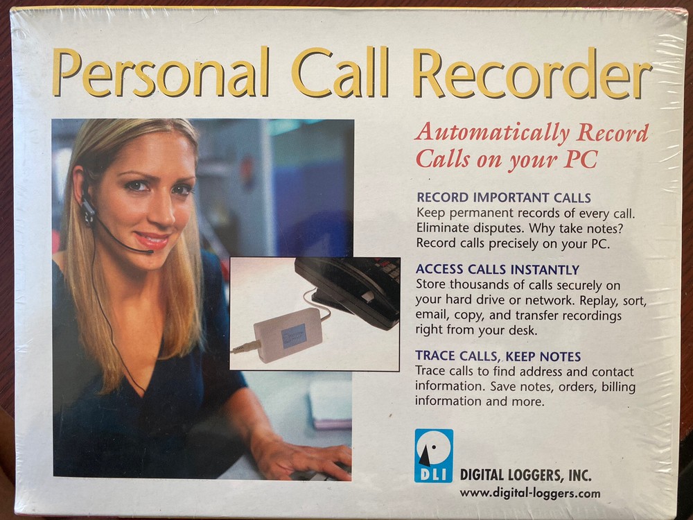 SEALED Digital Loggers Personal Call Recorder Automatically on your PC G2U