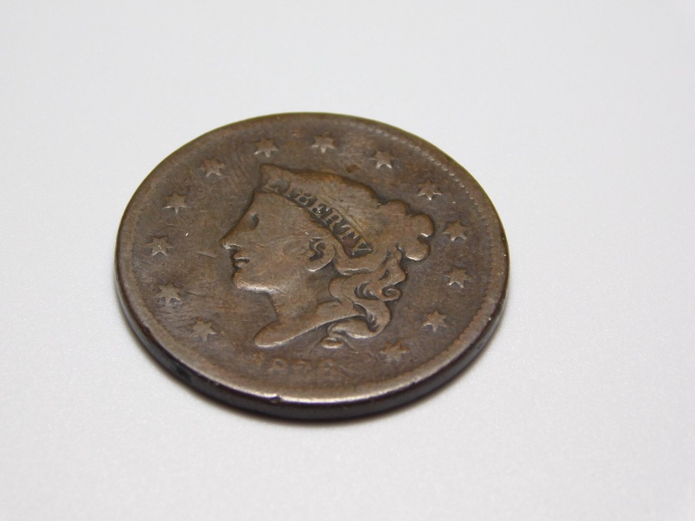US COINS 1836 CORONET HEAD LARGE CENT