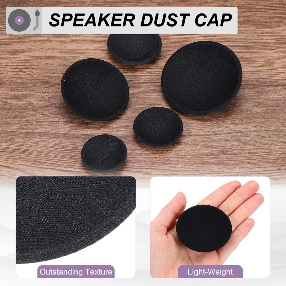 2 Pcs Speaker Dust Cap 55mm/2.2" Outer Diameter Oiled Cloth Cap