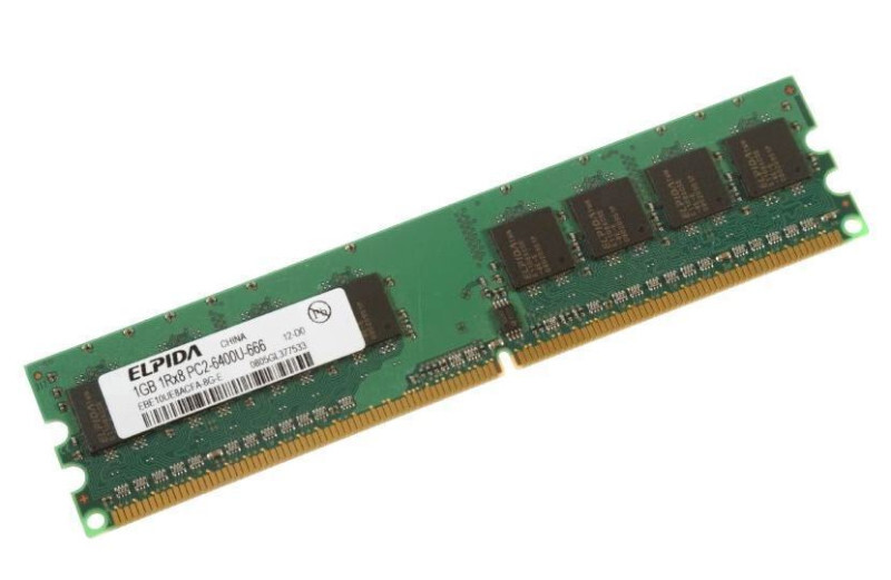 EBE10UE8ACFA-8G-E - 1GB Memory Module (240-PIN Unbuffered Dimm)