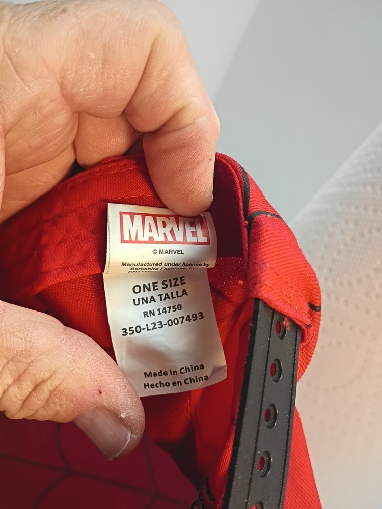 Marvel Spiderman Hat/Cap One Size Collectible