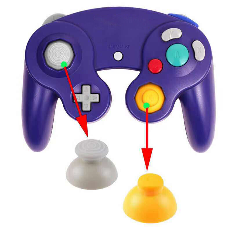 10Pcs Controller Thumb C Stick Cap Fits For Official Nintendo Gamecube
