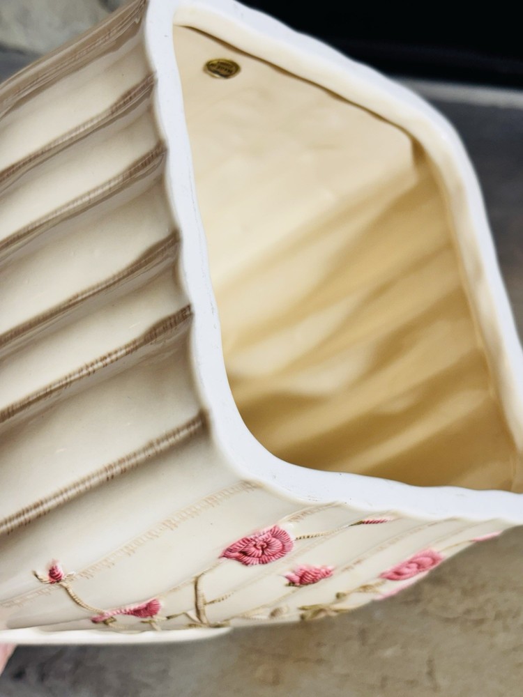 Croscill Rose Garden Ceramic Tissue Box Cover