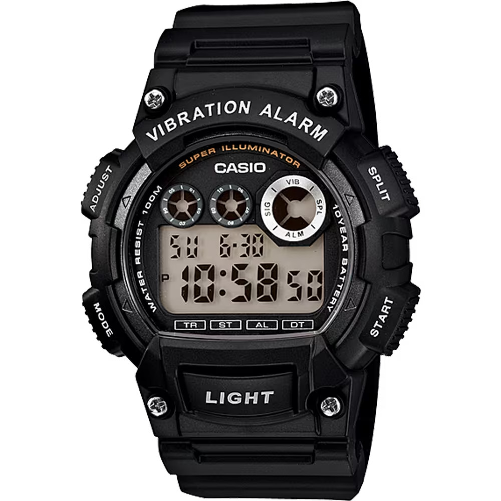Casio Classic Digital Watch w/ Vibration Alarm & Super Bright Backlight