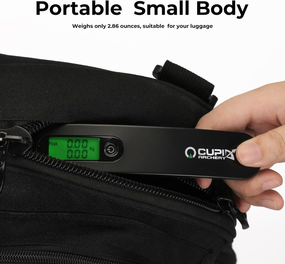 Digital Bow Scale,110 lbs High Precision Archery Bow Scale with Peak/Hold Black