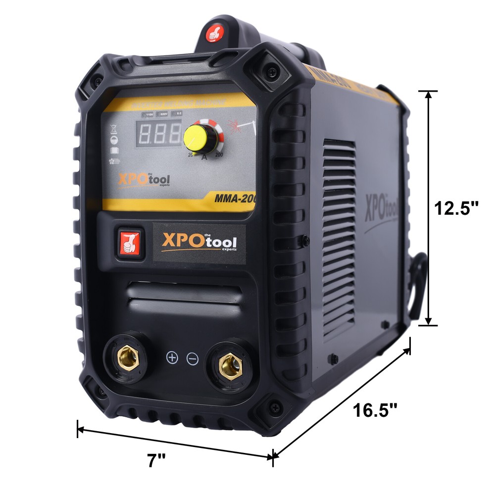 MMA Welding Machine Digital LCD with Electrode Holder Work Clamp Power Adapter