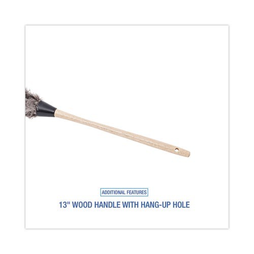Boardwalk Professional Ostrich Feather Duster, 13" Wood Handle