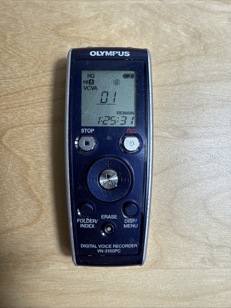 WORKING Olympus Handheld Digital Voice Recorder VN-3100PC