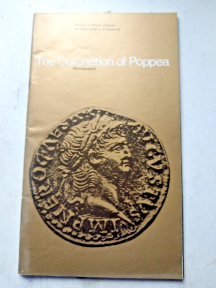 ENO programme Monteverdi "Poppea"1971 Janet Baker/Leppard