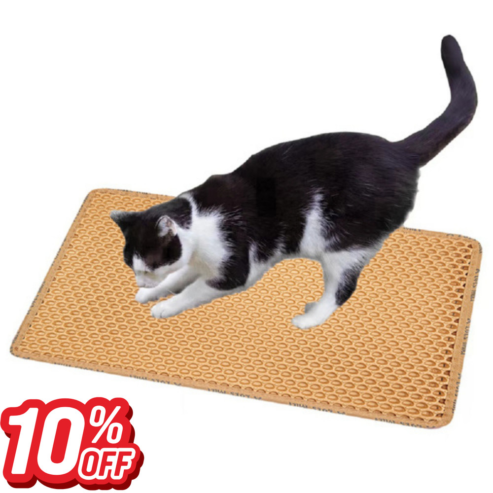 Double Layer Rice Shaped Cat Litter Pad