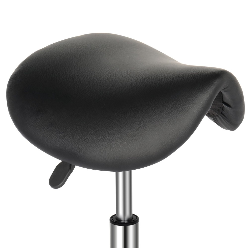 Saddle Stool Ha Ha Feet Rotation Bar Stool Black