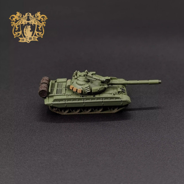3D Printed 1/144 Soviet T-55 AM1-AM2 Medium Tank Uncolored Mode