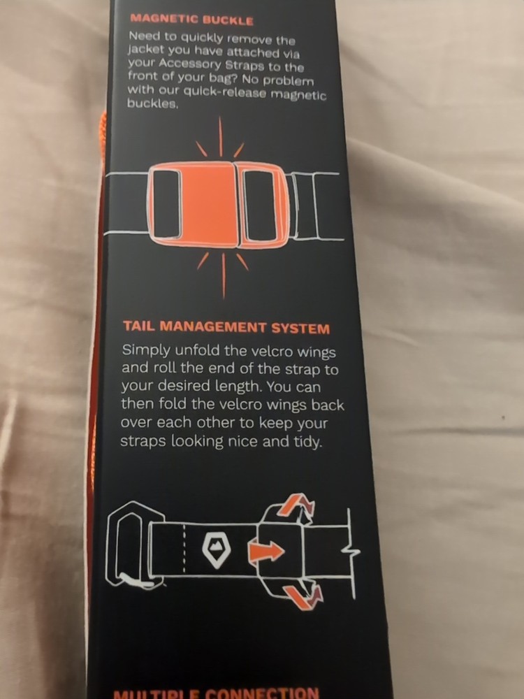 Wandrd Premium Accessory Straps 2 Pack Orange