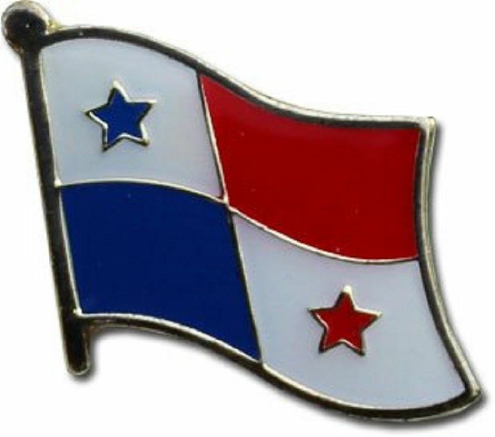 Panama Flag Lapel Pin - 5/8" x 5/8" PREMIUM QUALITY