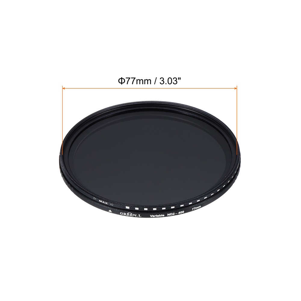 ND2-400 Lens Filter Variable Neutral Density Lens Filter 77mm