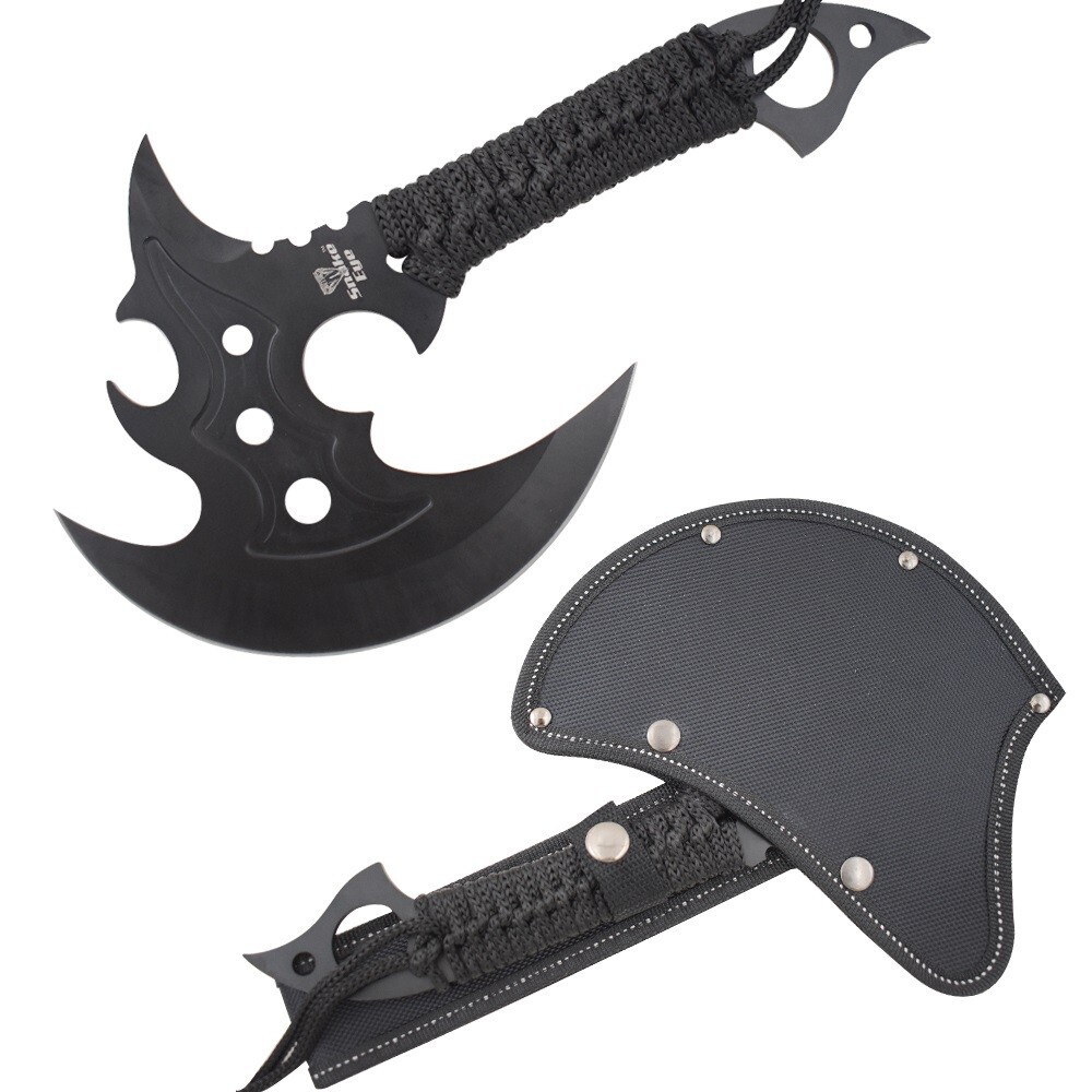 11" Snake Eye Tactical Throwing Hatchet Razor Sharp Tomahawk with Carrying Case