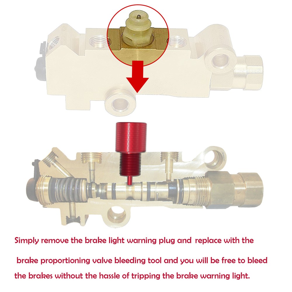 Proportioning Valve Bleeding / Centering Tool Tool Fixed Brass Block PV2 & PV4