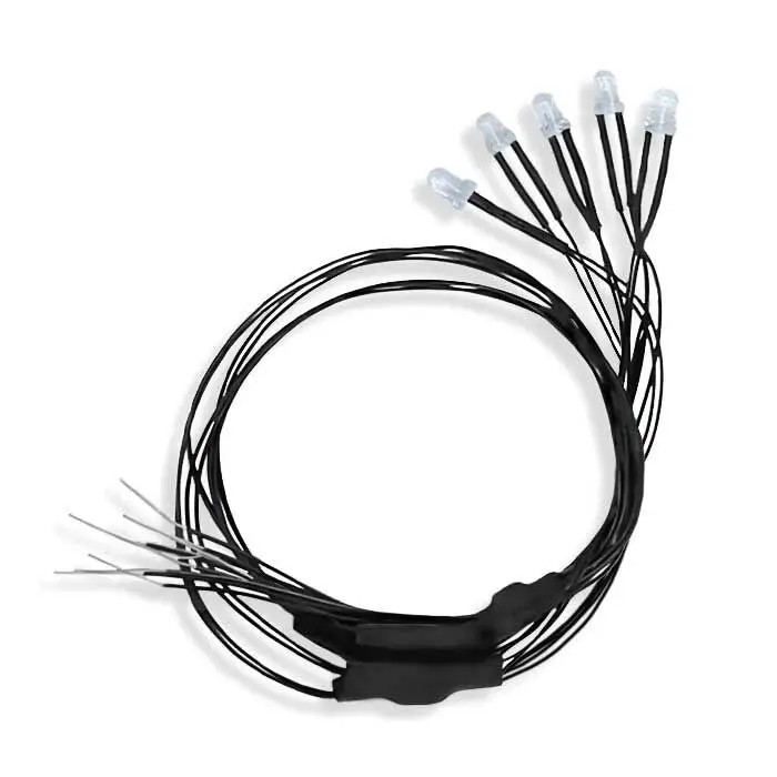 Evan Designs LED Lights 3mm Universal 7-19 Volt AC, DC, DCC pkg(5) White U30