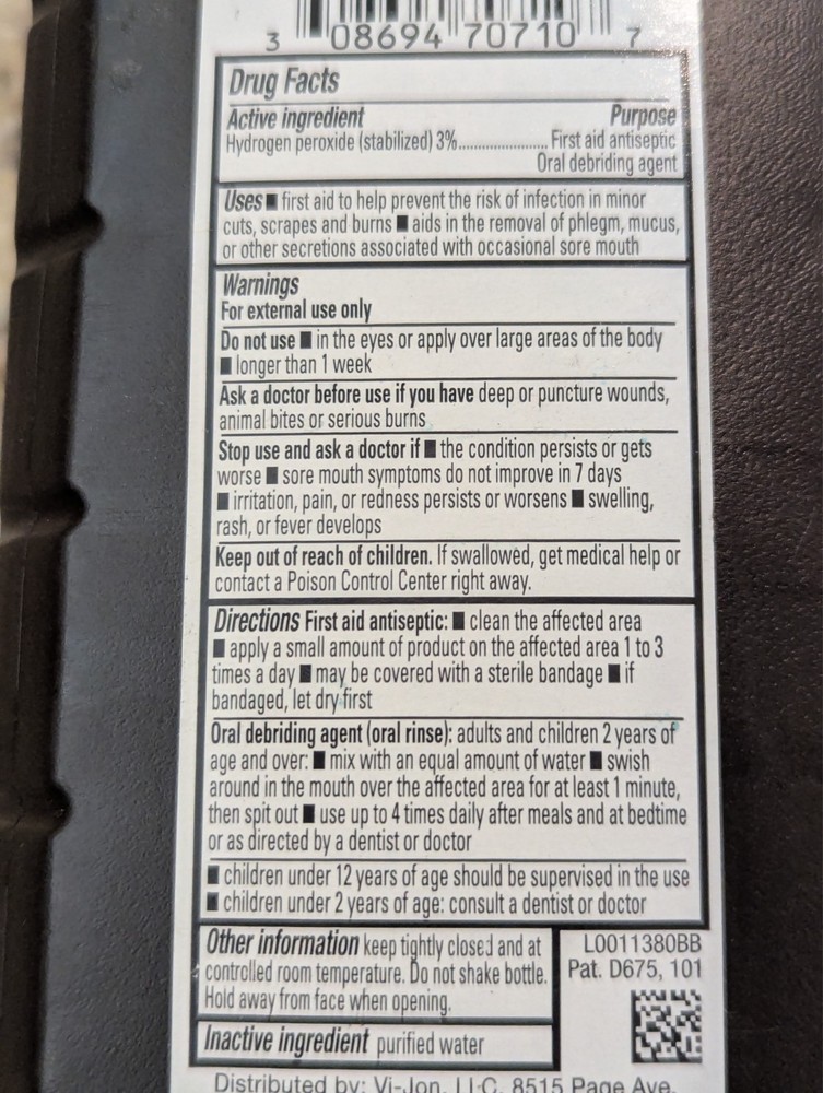 Swan Hydrogen Peroxide Topical Solution First Aid Antiseptic 32 oz