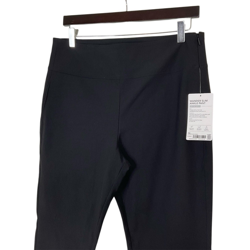 Athleta Wander Slim Ankle Pants Black Size 14