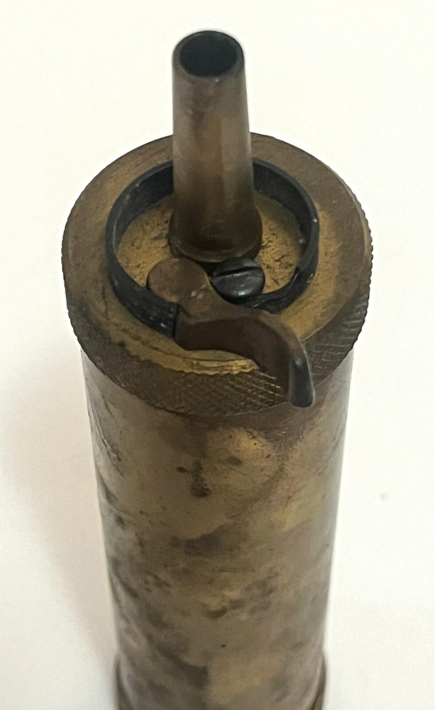 VINTAGE Brass Powder Flask