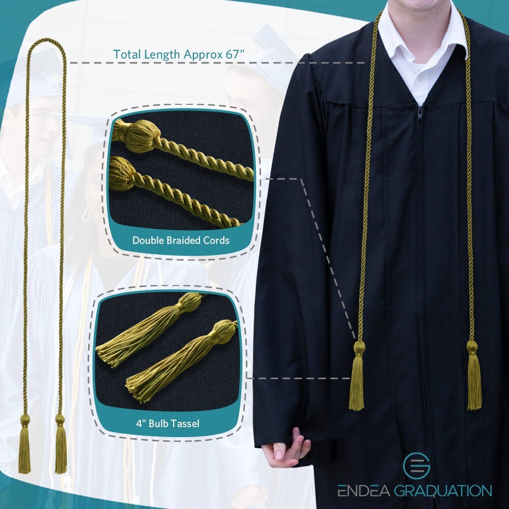 Endea Graduation Single Graduation Honor Cord Bronze