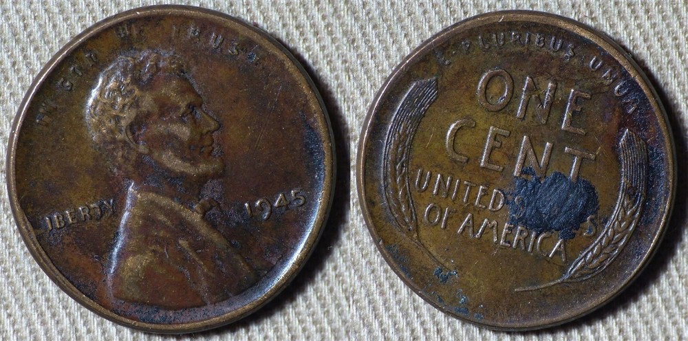 Error : 1945 Cent Broadstruck IREC1949