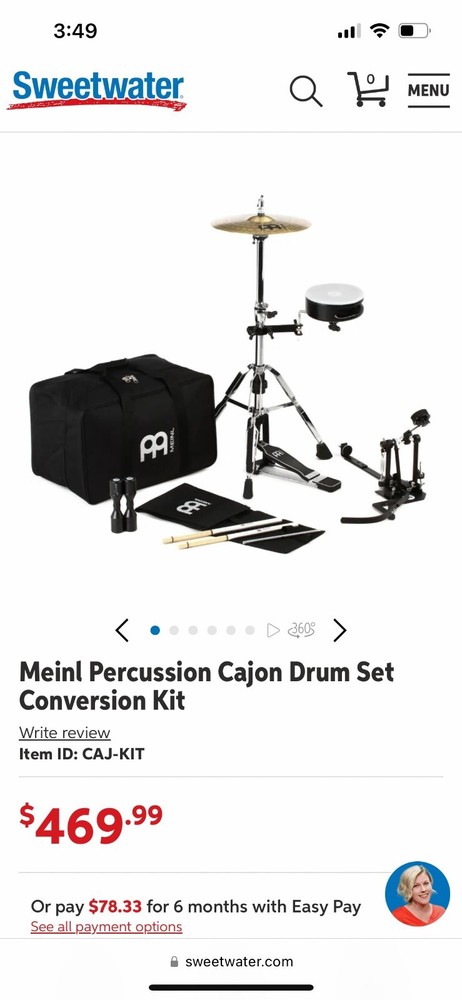 Meinl Percussion Cajon Drum Conversion Kit