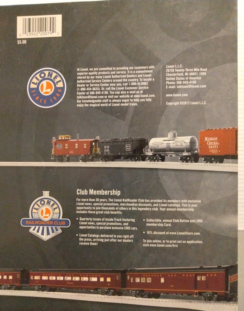 Lionel Trains 2012 Catalog Volume 2