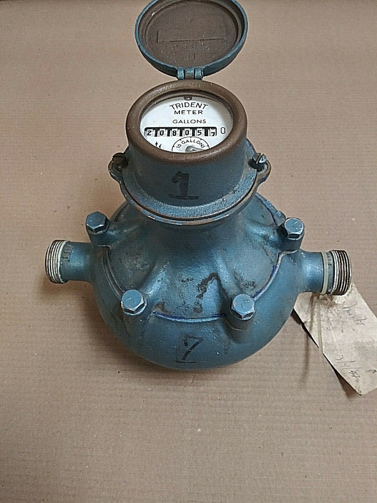 Antique Trident Water Meter 1-66-2 D
