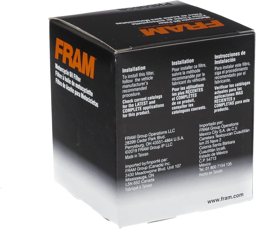 FRAM PH6065B Oil Filter for Harley Davidson