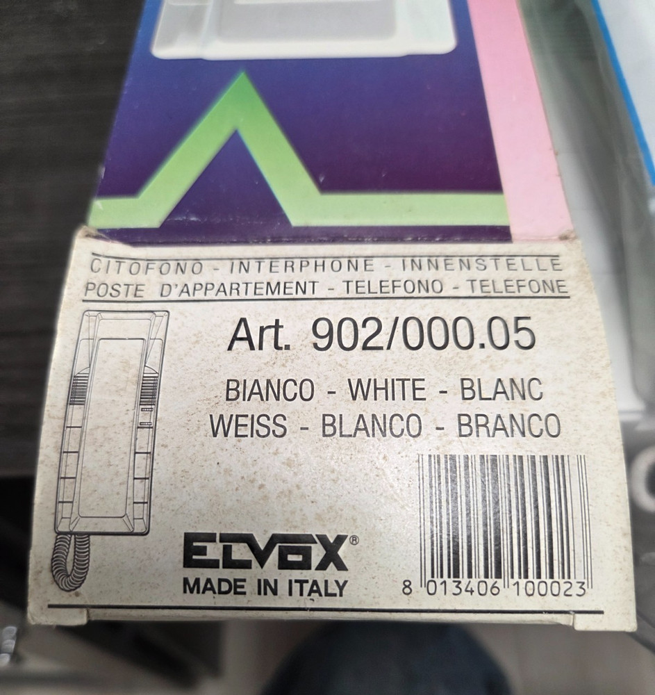 ELVOX Art 902/000.05 Intercom Hand Set NEW