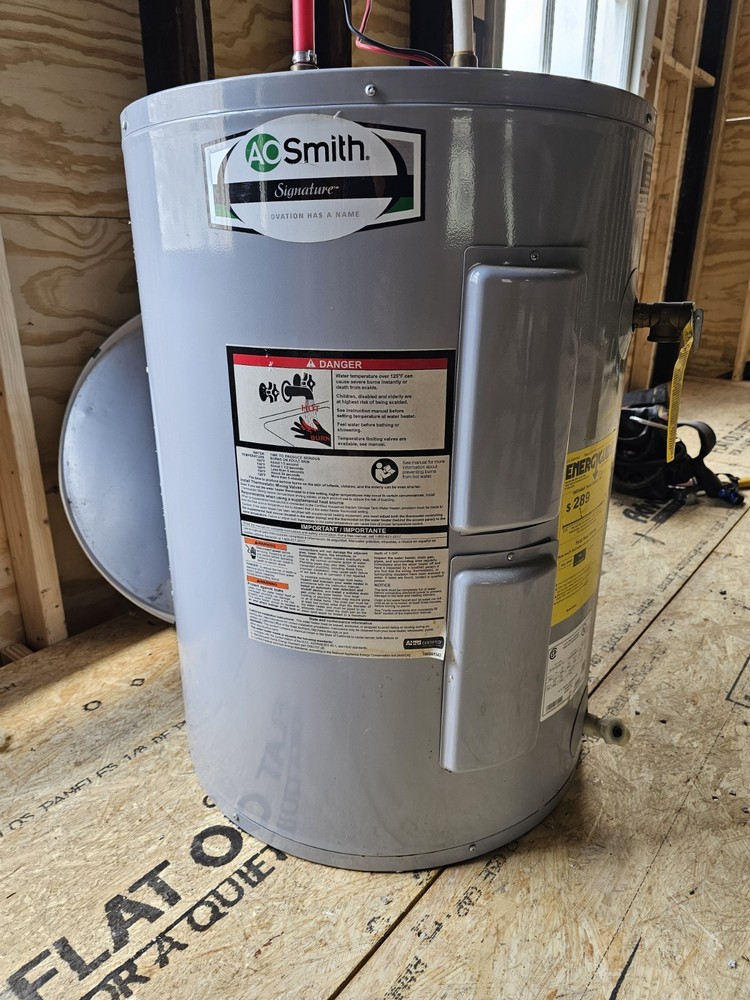 A. O. Smith Electric Storage Tank Water Heater 38 gal Gray E6-40L45DVB