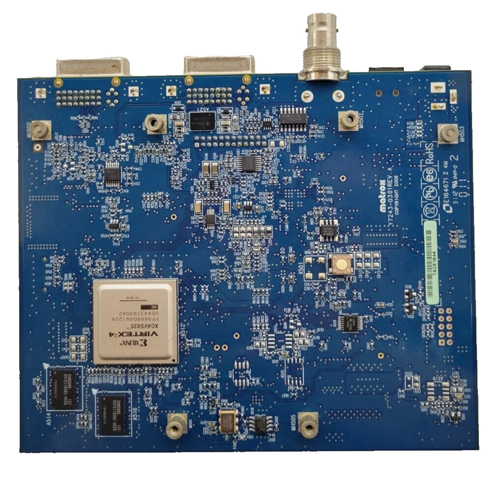 MATROX Y7243-0301 REV. A BLUE CONTROLLER BOARD GRAPHICS EDITING CARD