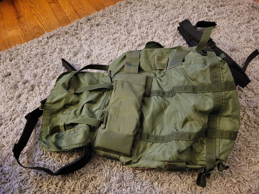 US Army Field Pack Combat Nylon LC-1 Medium Alice Vintage Backpack Extra Support