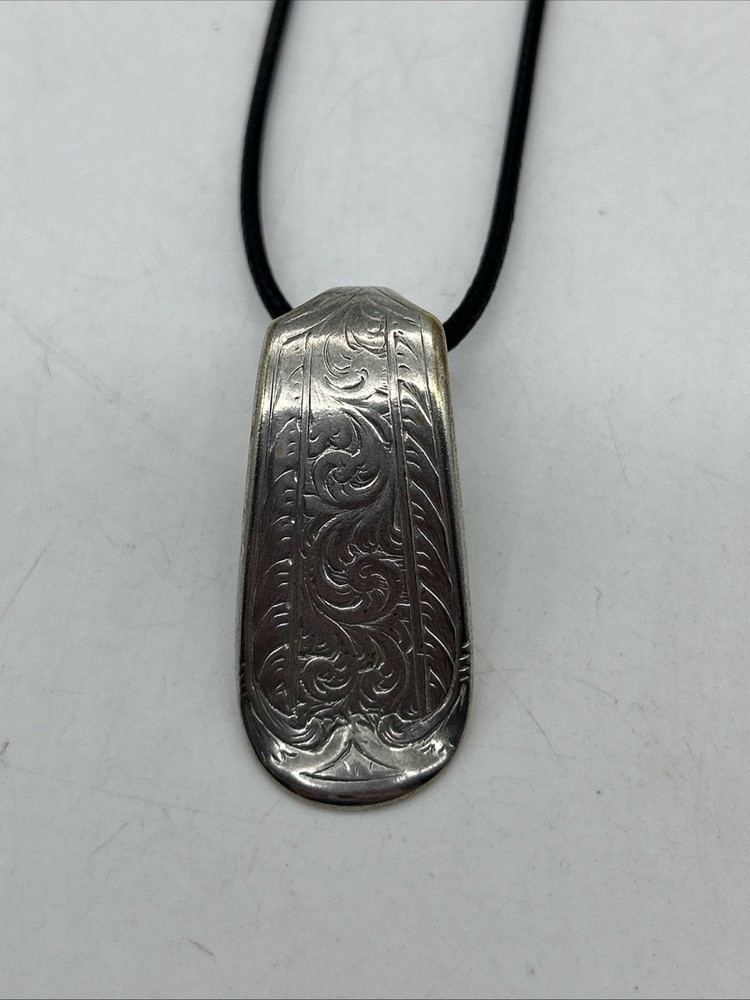 Vintage WP Fork Handle Pendant Silver Plated Hallmark Handmade Upcycled Gift