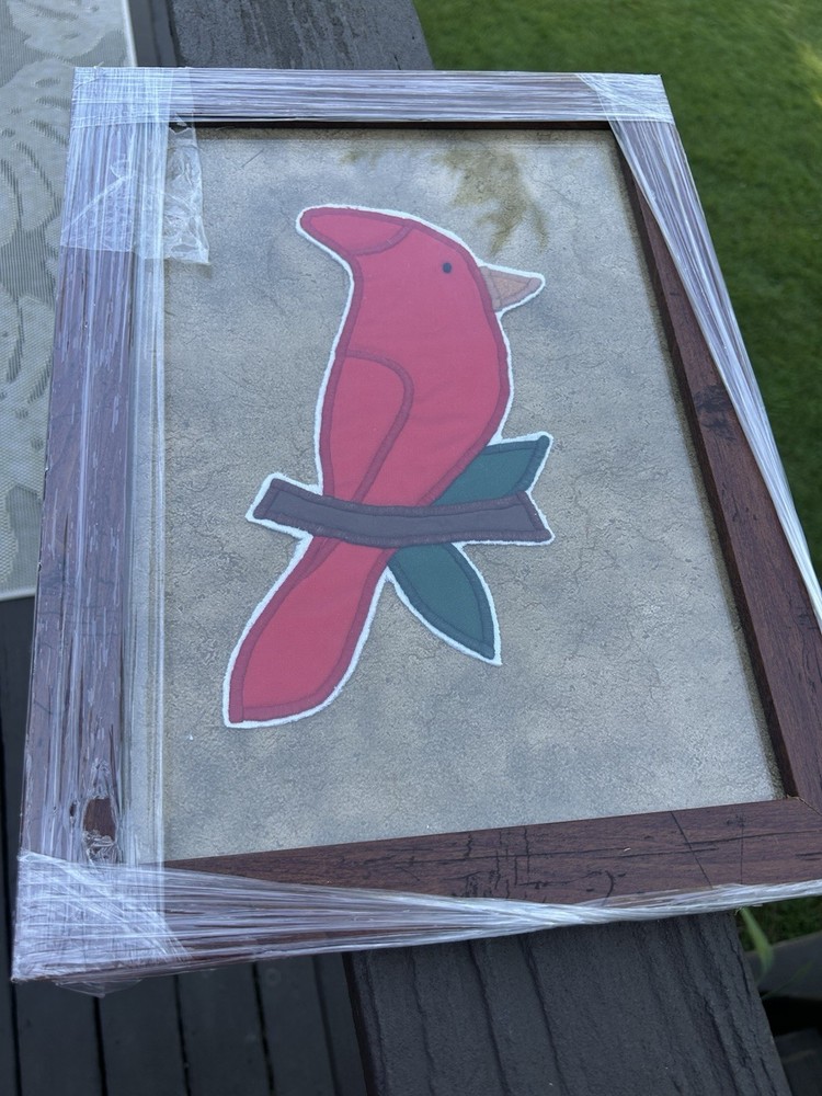 Quilted Cardinal In Nice Frame
