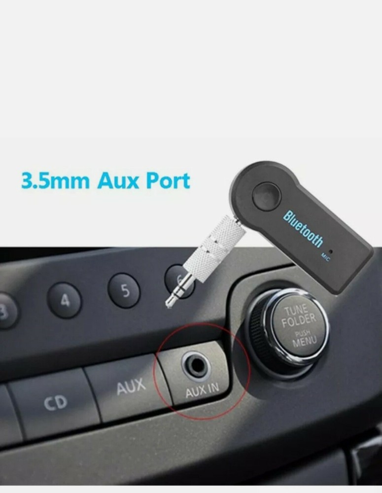Wireless bluetooth car receiver audio aux adapter