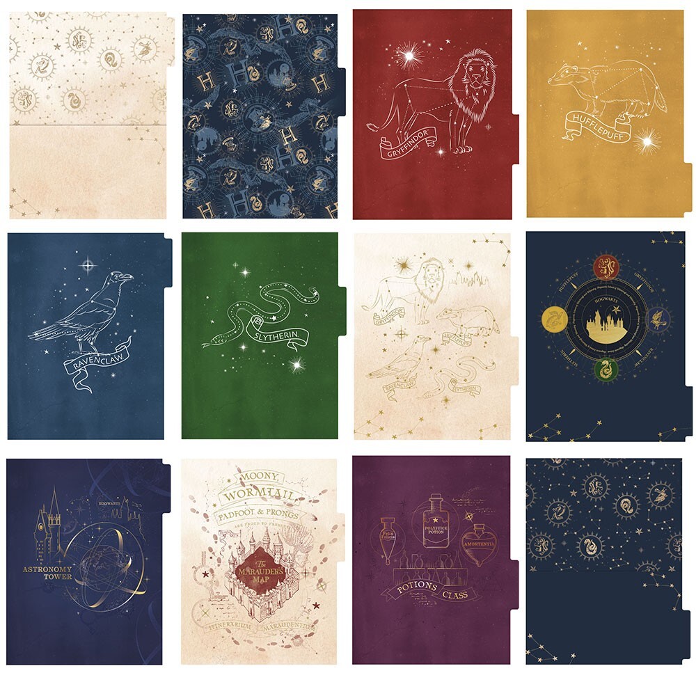Harry Potter 12 Month Planner Set - Undated -Navy Constellation NEW