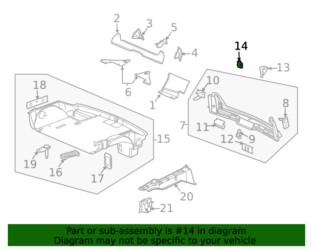 Genuine GM Support Brace 10304043