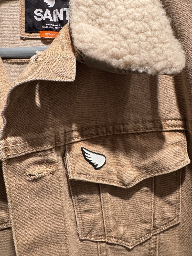 SAINT DENIM TRUCKER JACKET - Light Stone - Medium (UK40”)