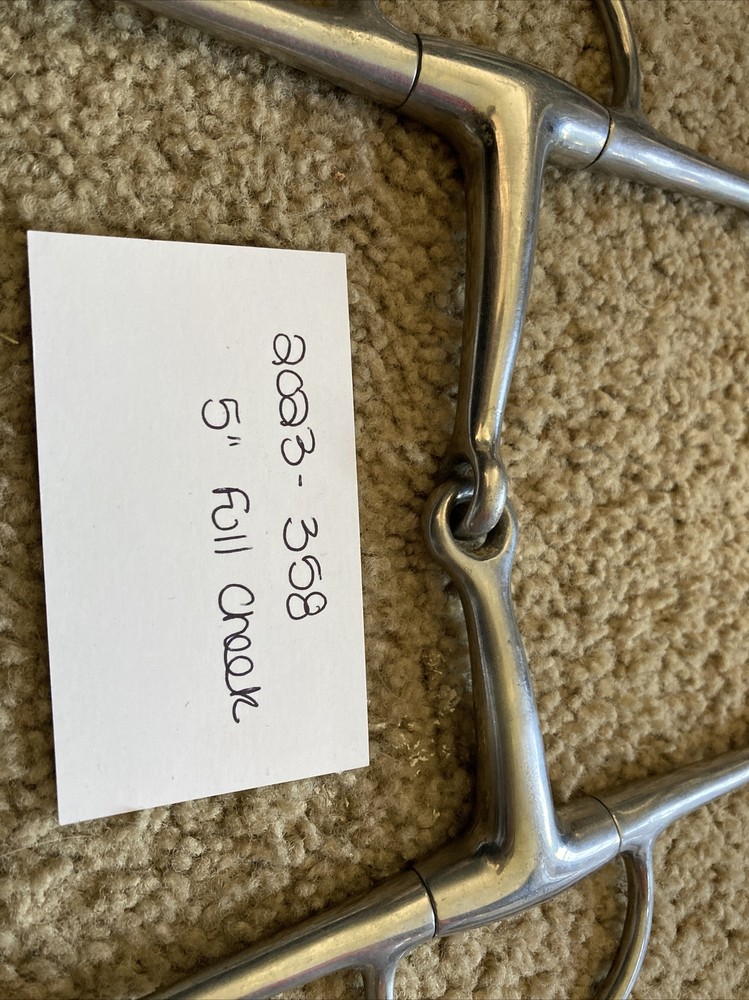 5” Unbranded Full Cheek Stainless Snaffle
