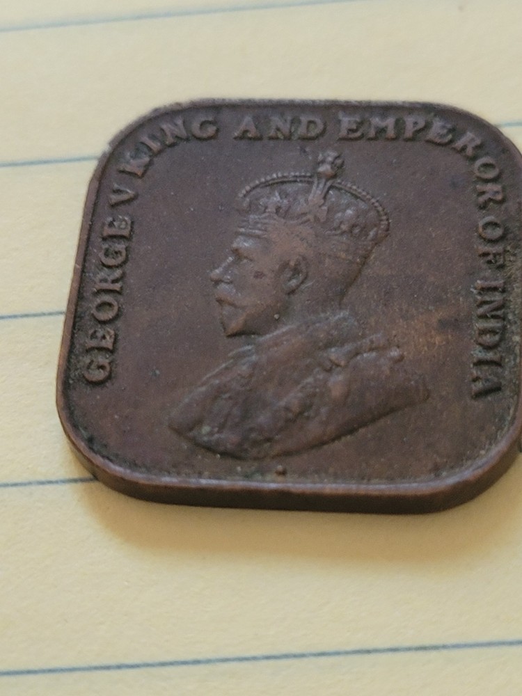 1919 Strais Settlements 1 Cent Coin (VF)