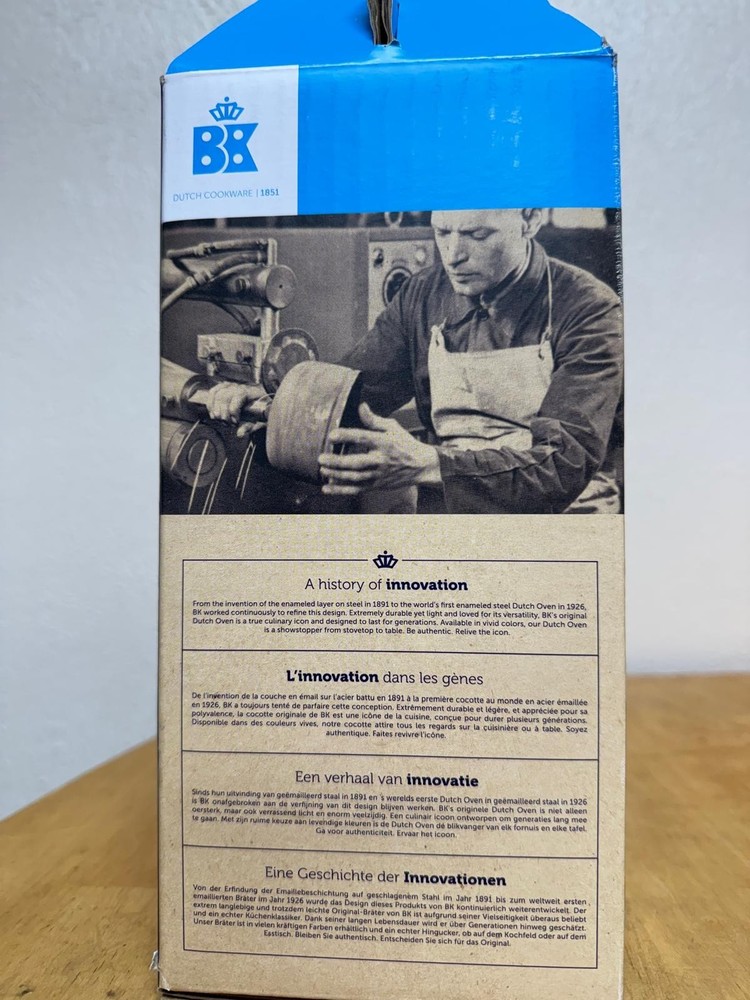 BK Cookware Dutch Oven, 2.5 Quart, Cream